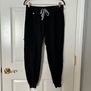Figs Black Small Petite Joggers